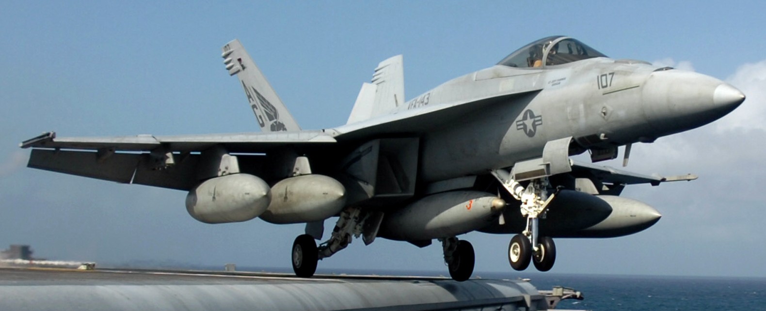 vfa-143 pukin dogs strike fighter squadron f/a-18e super hornet cvw-7 uss dwight d. eisenhower cvn-69 2007 68