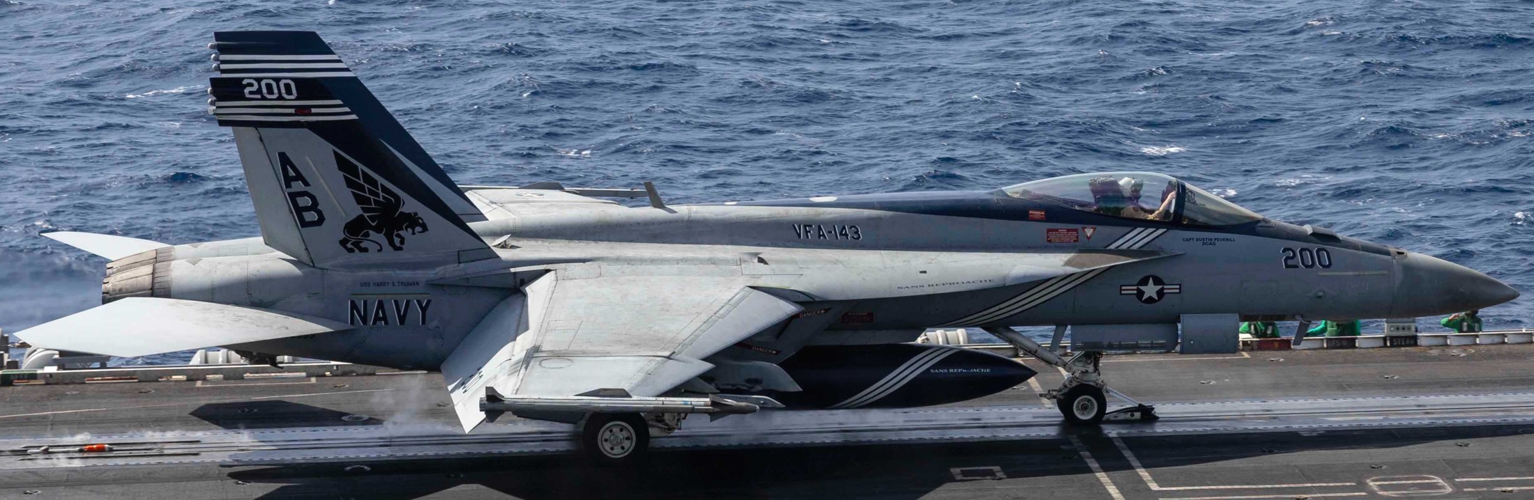 vfa-143 pukin dogs strike fighter squadron f/a-18e super hornet cvn-75 uss harry s. truman 2025 97