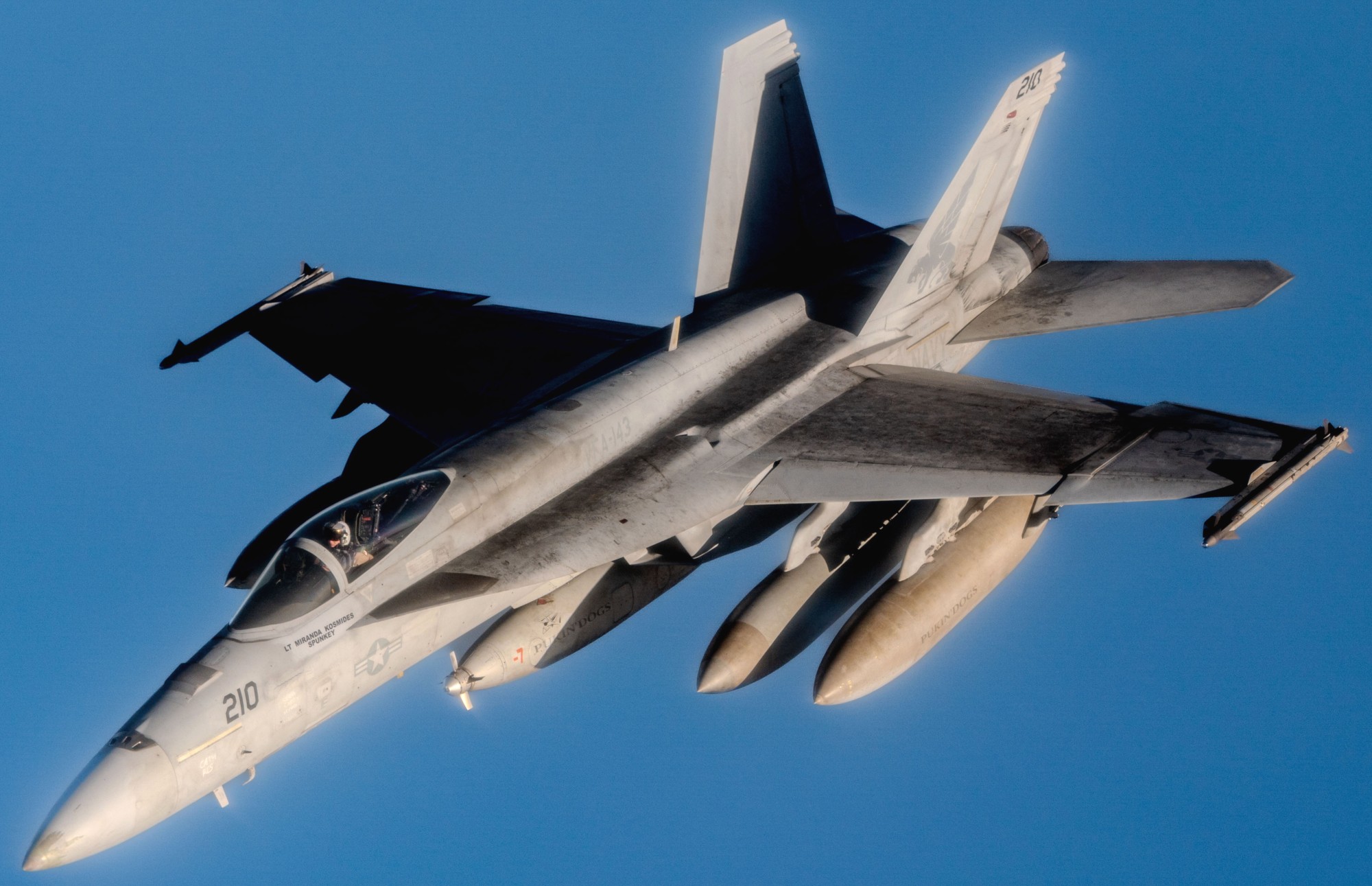 vfa-143 pukin dogs strike fighter squadron f/a-18e super hornet cvn-75 uss harry s. truman centcom aor 2025 101