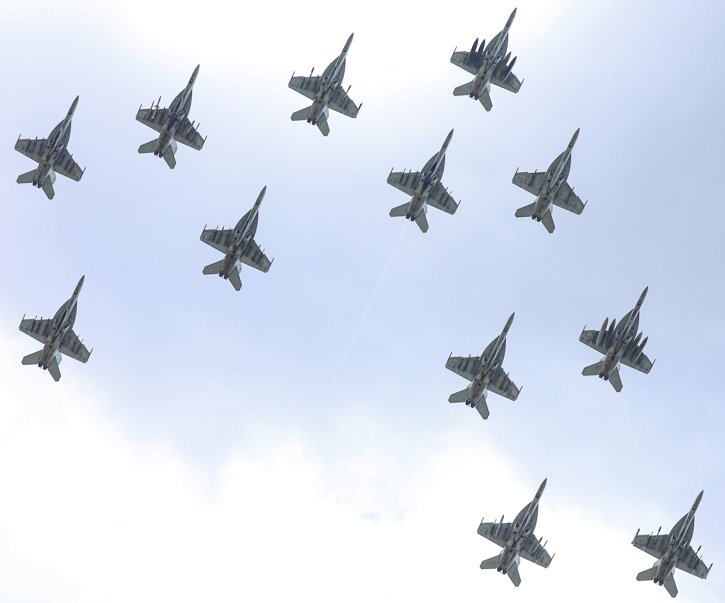 vfa-143 pukin dogs strike fighter squadron f/a-18e super hornet return nas oceana virginia 2025 109