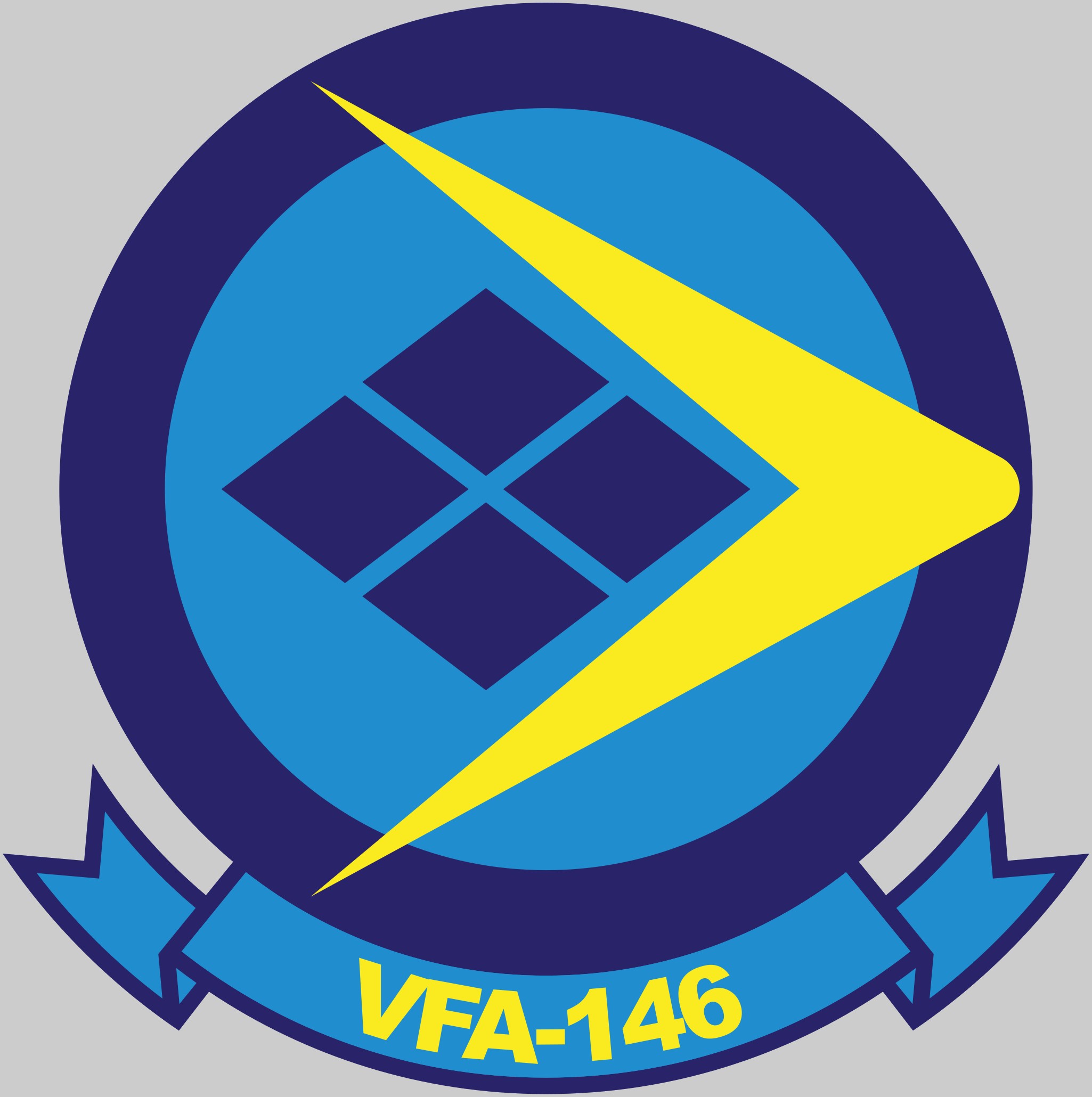 vfa-146 blue diamonds insignia crest patch strike fighter squadron f/a-18e super hornet 02x