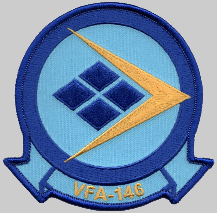 vfa-146 blue diamonds insignia crest patch badge strike fighter squadron f/a-18e super hornet 02p