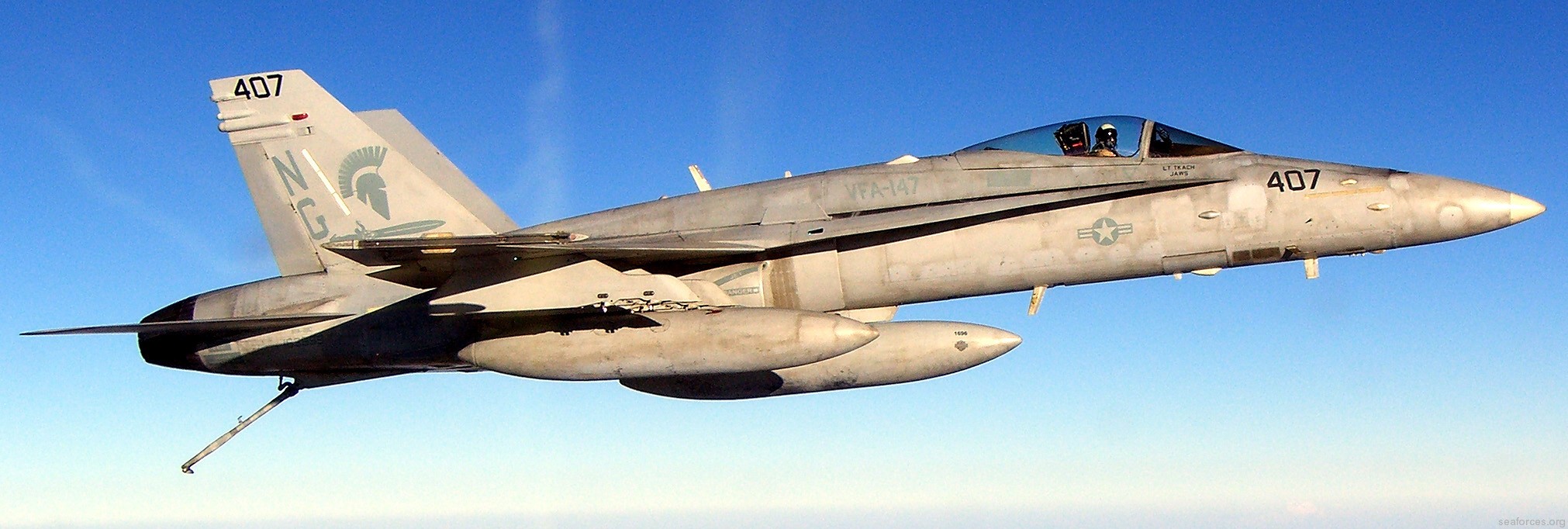 vfa-147 argonauts f/a-18c hornet strike fighter squadron cvw-9 uss john c. stennis cvn-74 158