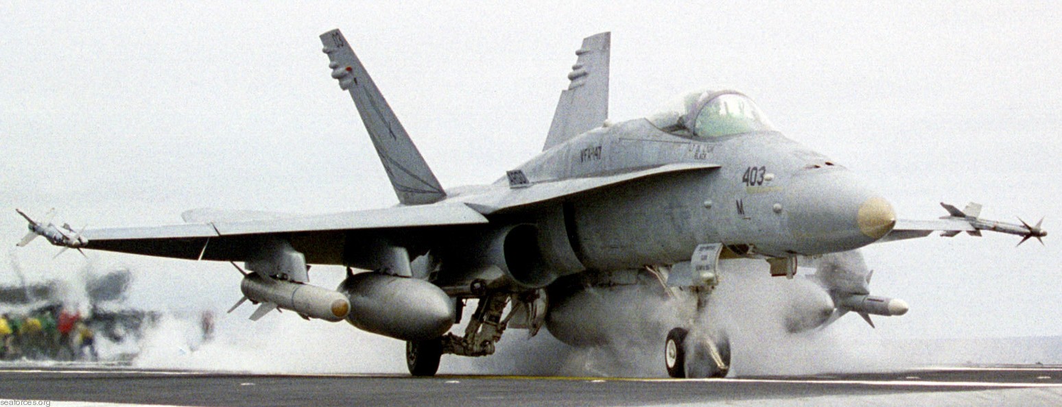 vfa-147 argonauts f/a-18c hornet strike fighter squadron cvw-9 uss nimitz cvn-68 192