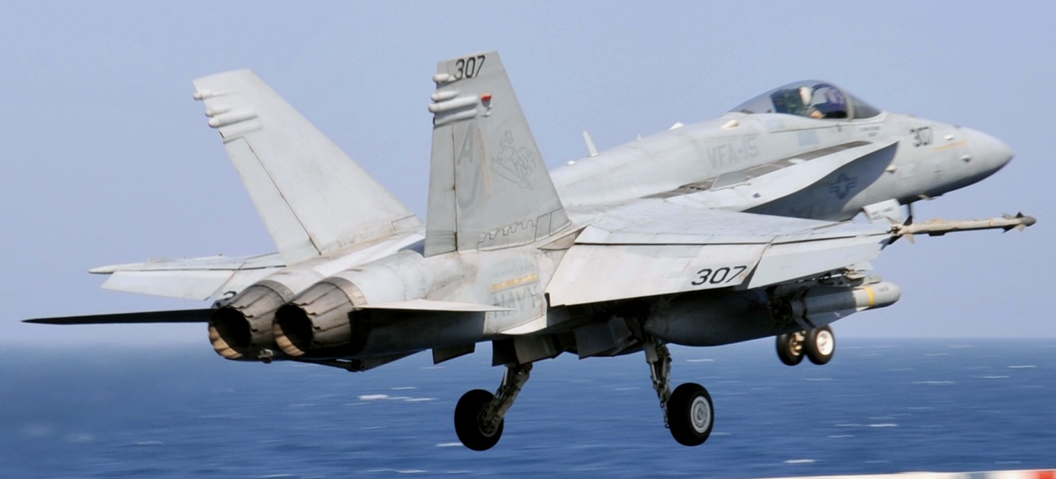vfa-15 valions strike fighter squadron f/a-18c hornet cvn-77 uss george h. w. bush cvw-8 us navy 26