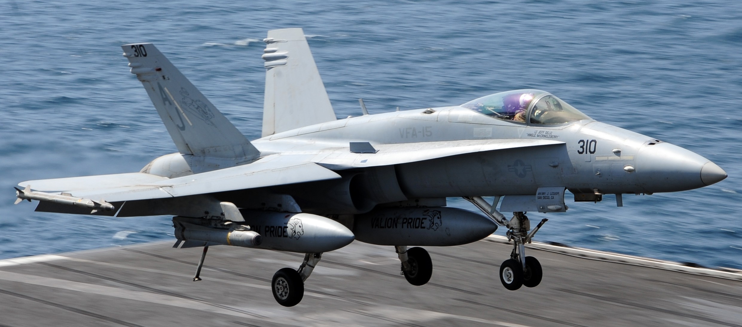 vfa-15 valions strike fighter squadron f/a-18c hornet cvn-77 uss george h. w. bush cvw-8 us navy 42p