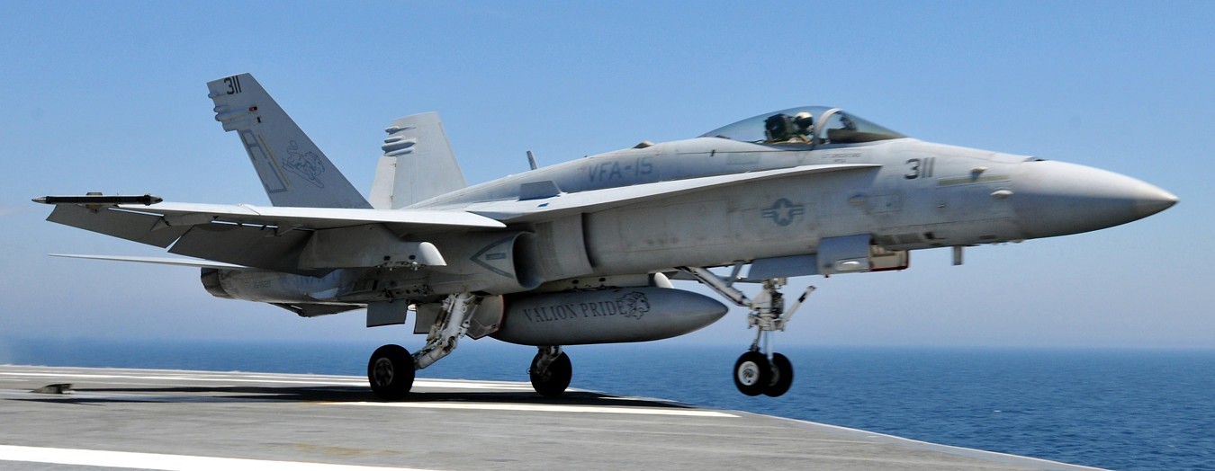 vfa-15 valions strike fighter squadron f/a-18c hornet cvn-77 uss george h. w. bush cvw-8 us navy 54p