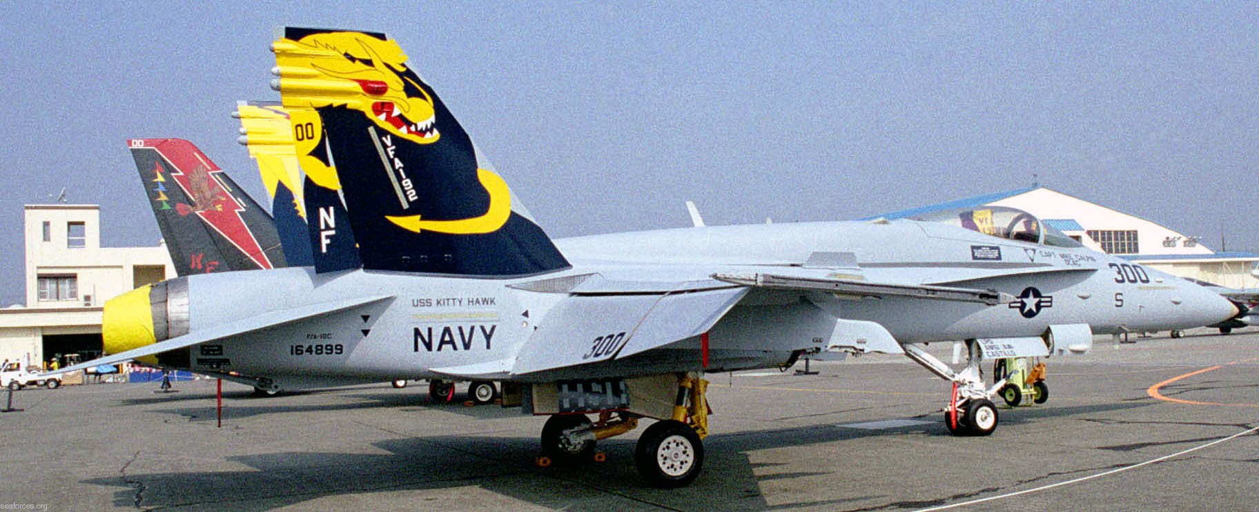 vfa-192 golden dragons strike fighter squadron navy f/a-18c hornet carrier air wing cvw-5 uss kitty hawk cv-63 115