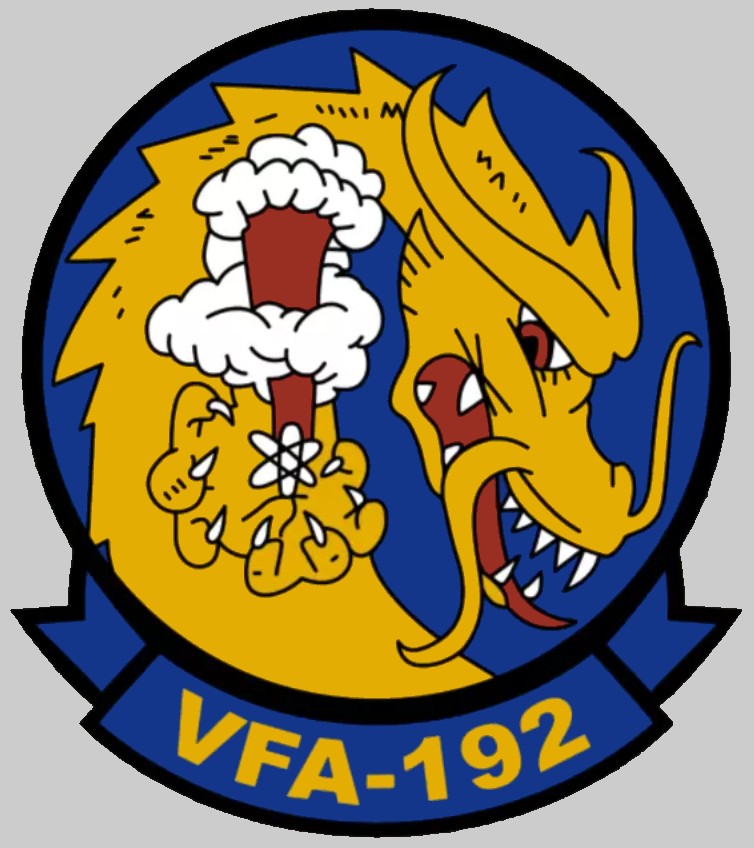 vfa-192 golden dragons insignia crest patch badge strike fighter squadron us navy 02x