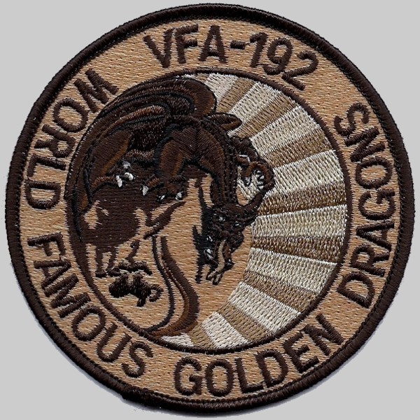 vfa-192 golden dragons patch crest insignia badge strike fighter squadron navy f/a-18 hornet 06p