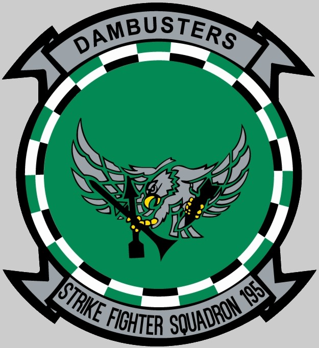 vfa-195 dambusters insignia crest patch badge strike fighter squadron us navy 02x