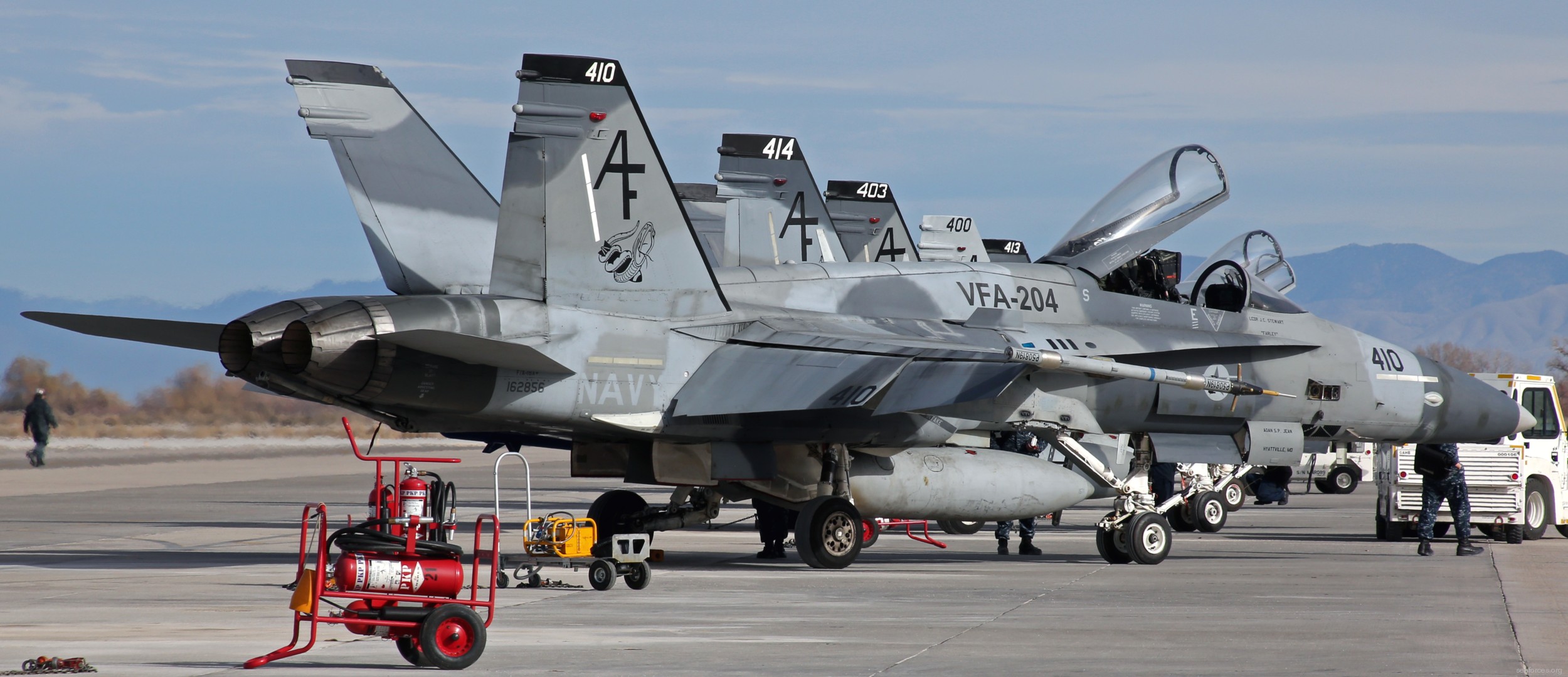 vfa-204 river rattlers f/a-18a+ hornet strike fighter squadron us navy reserve 23 nas fallon nevada