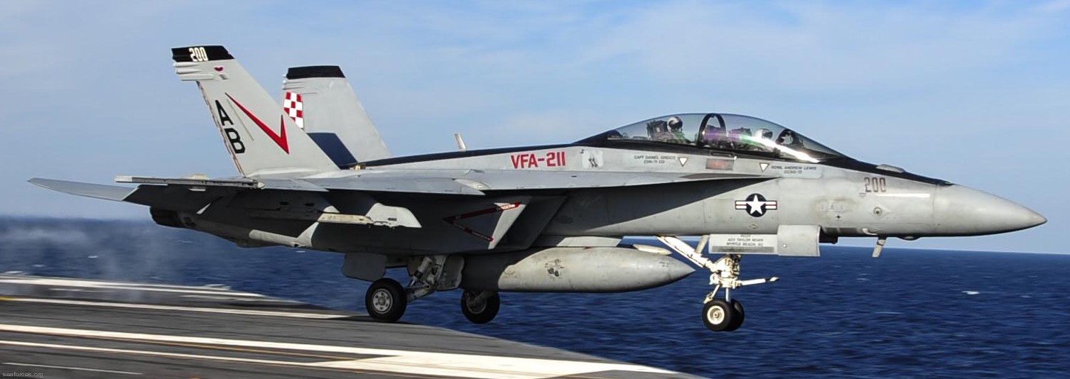 vfa-211 fighting checkmates strike fighter squadron f/a-18f super hornet navy carrier air wing cvw-1 uss theodore roosevelt cvn-71 50