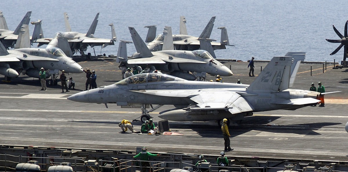 vfa-211 fighting checkmates strike fighter squadron f/a-18f super hornet navy carrier air wing cvw-1 uss enterprise cvn-65 73