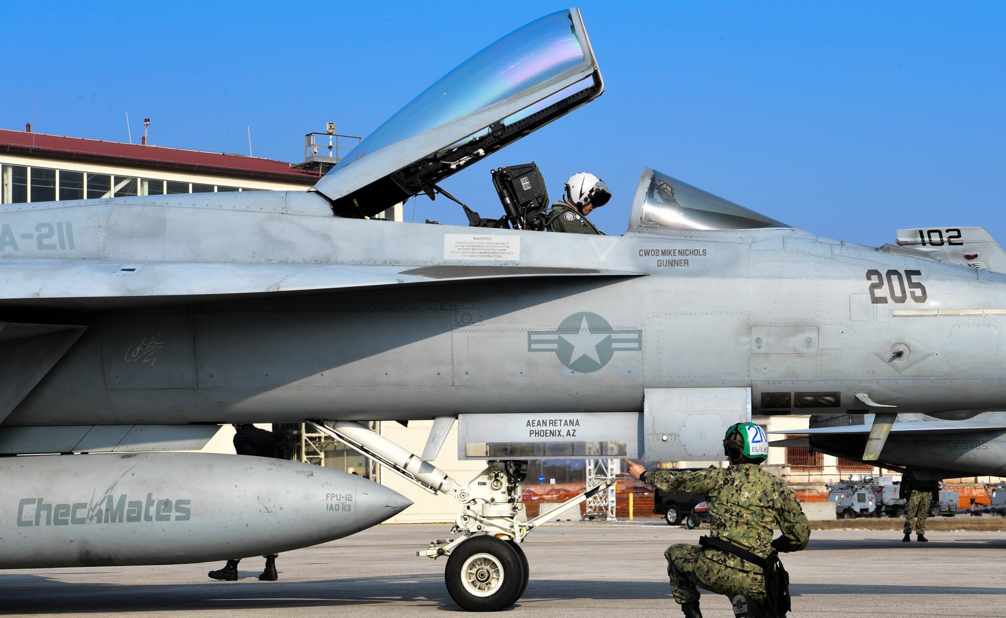 vfa-211 fighting checkmates strike fighter squadron f/a-18e super hornet cvw-1 aviano air base italy 2022