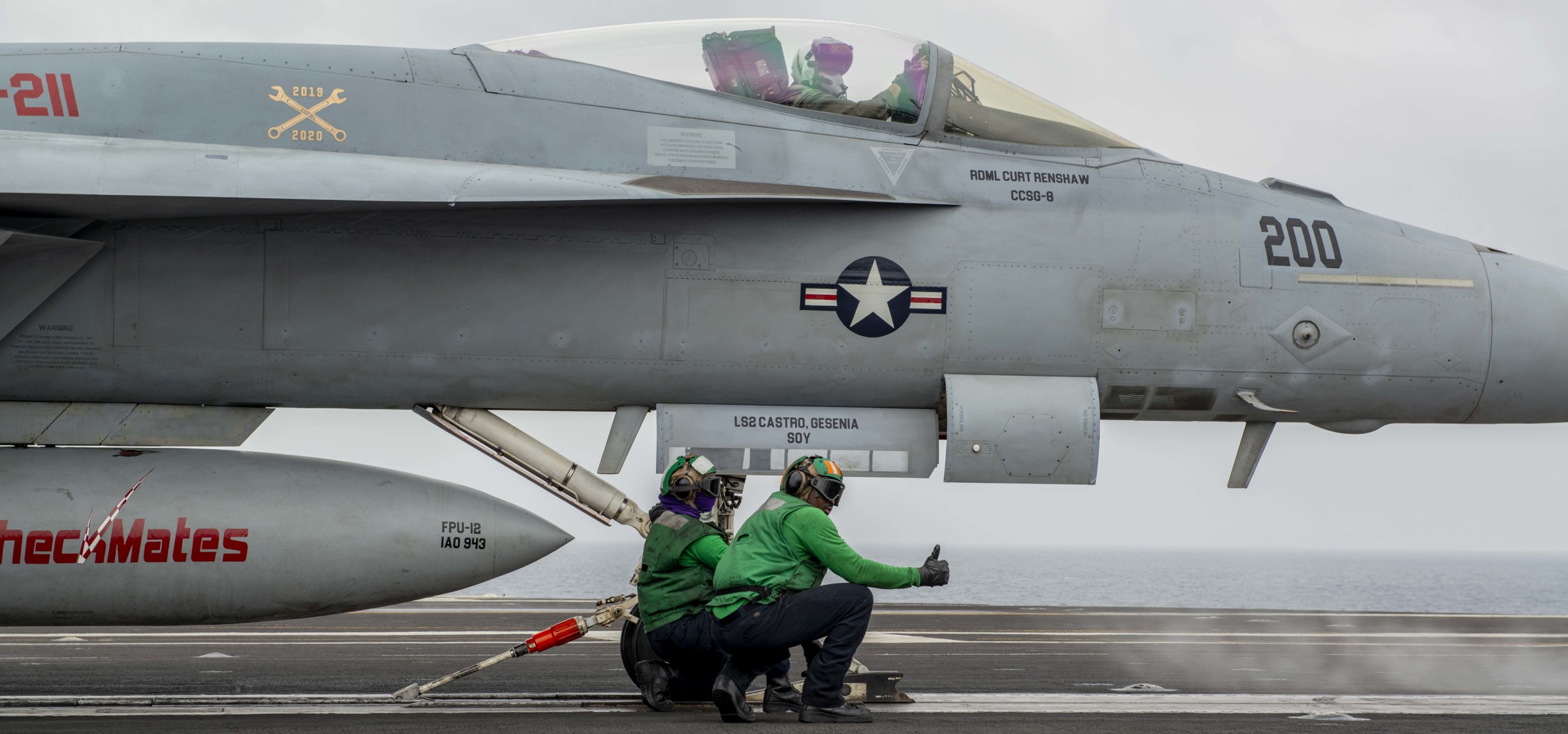 vfa-211 fighting checkmates strike fighter squadron f/a-18e super hornet cvw-1 uss harry s. truman cvn-75 151