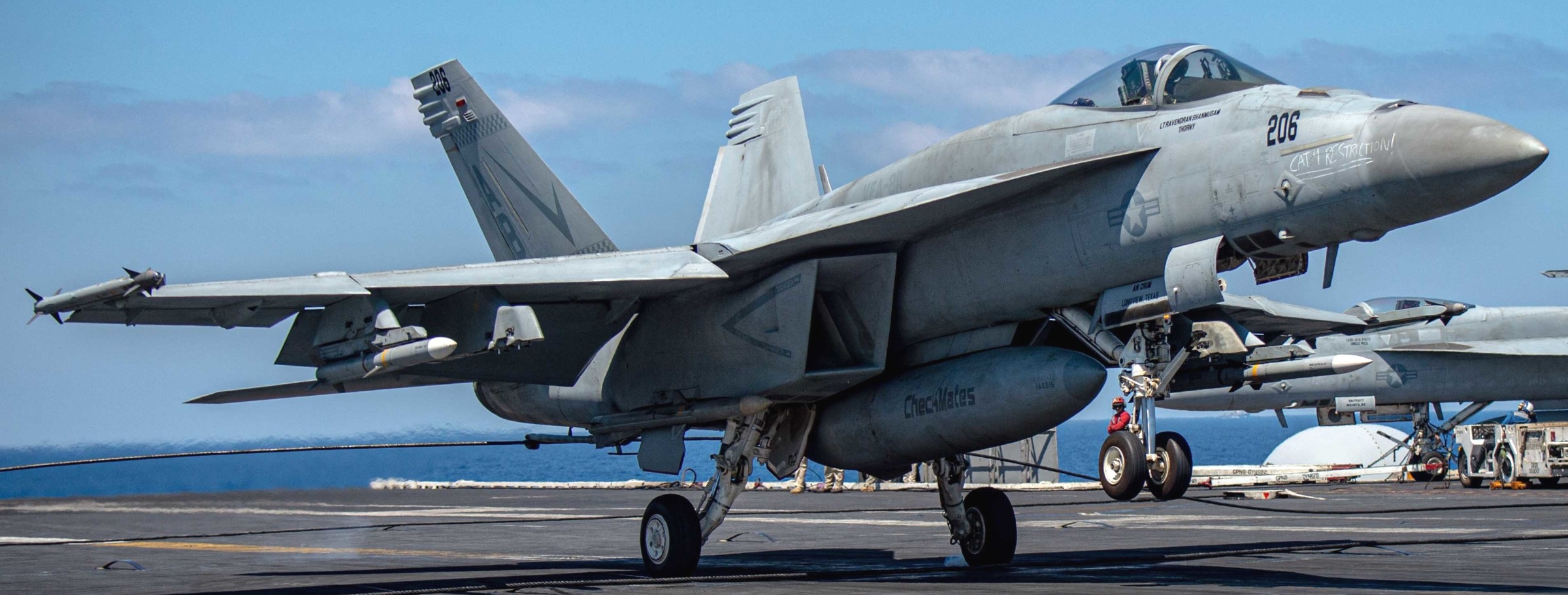 vfa-211 fighting checkmates strike fighter squadron f/a-18e super hornet cvw-1 uss harry s. truman cvn-75 152