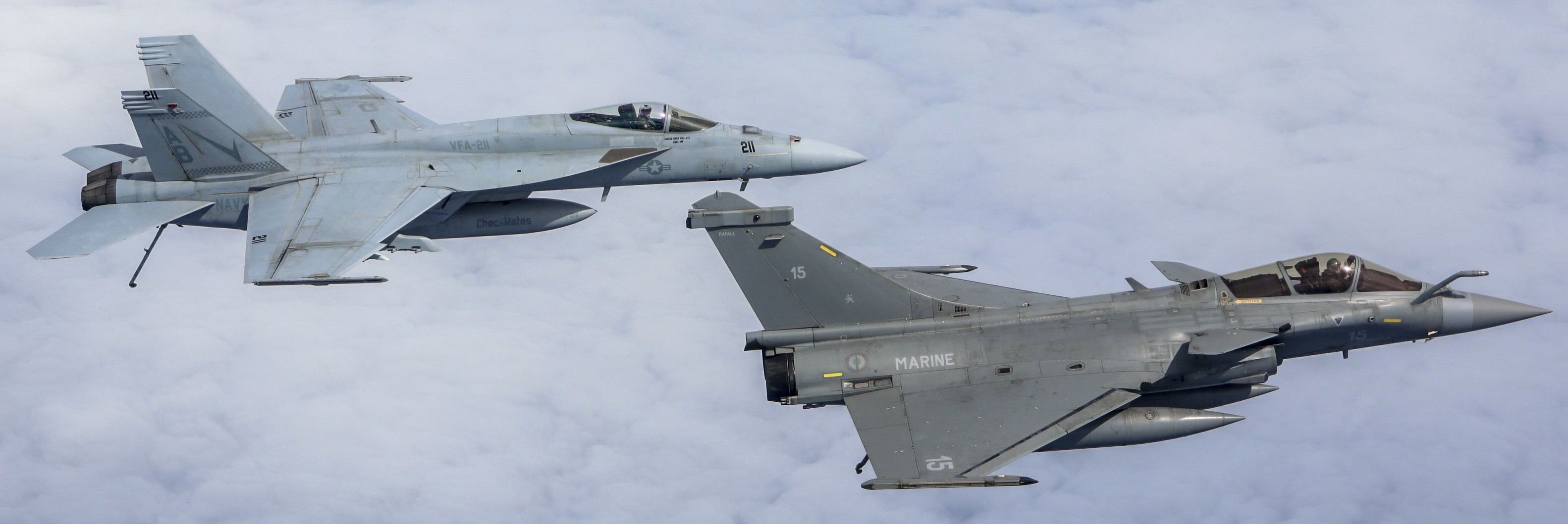 vfa-211 fighting checkmates strike fighter squadron f/a-18e super hornet exercise neptune shield french rafale-m 2022 153