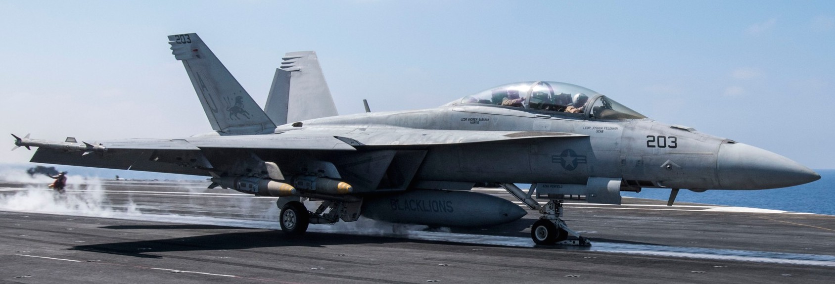 vfa-213 black lions strike fighter squadron us navy f/a-18f super hornet cvw-8 uss george h. w. bush cvn-77 40