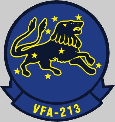 vfa-213 black lions insignia crest patch badge strike fighter squadron us navy 02x
