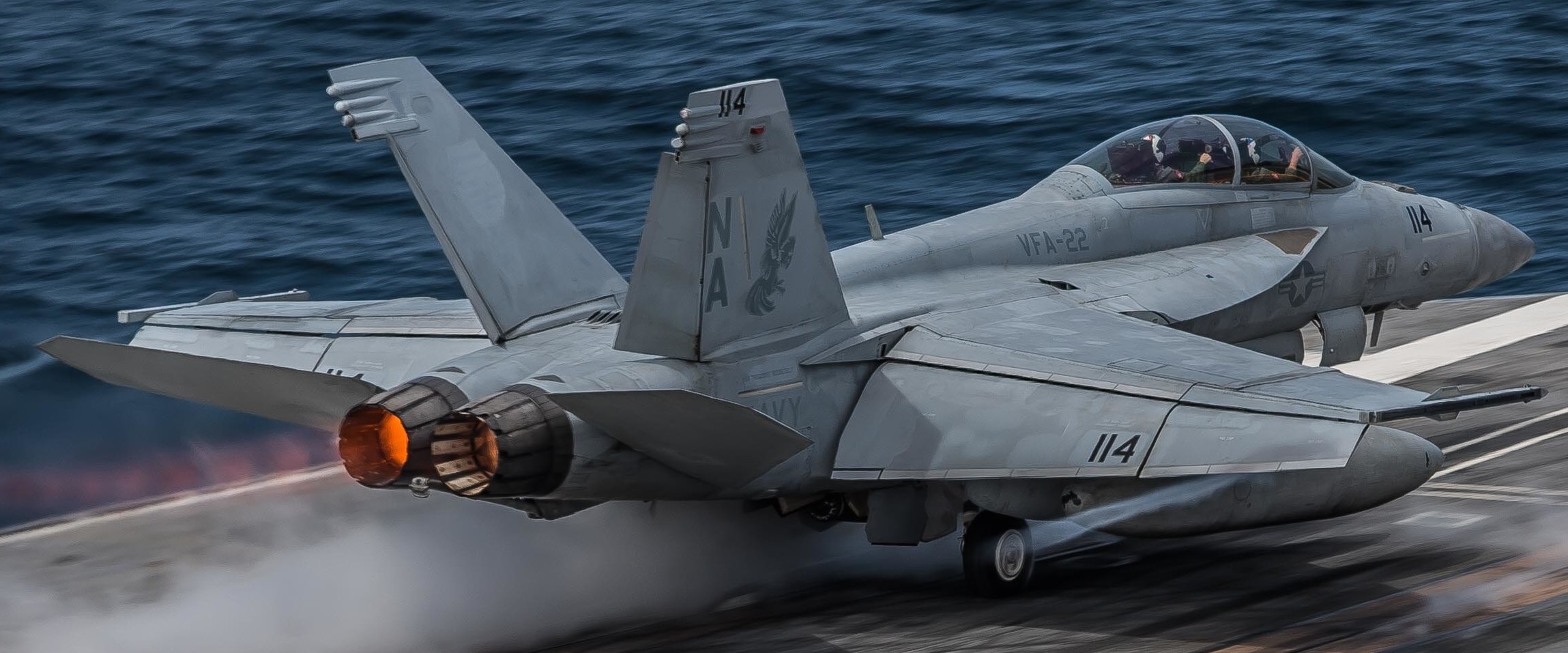 vfa-22 fighting redcocks strike fighter squadron f/a-18f super hornet cvn-71 uss theodore roosevelt cvw-17 us navy 45