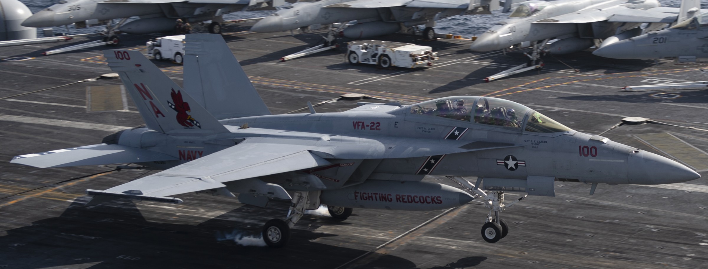 vfa-22 fighting redcocks strike fighter squadron f/a-18f super hornet cvn-68 uss nimitz cvw-17 us navy 70