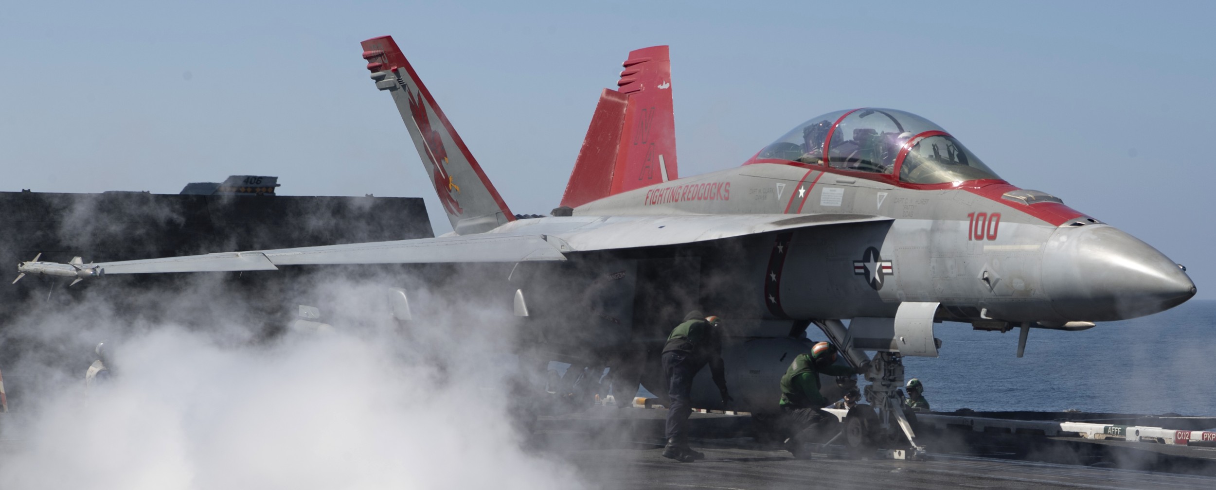 vfa-22 fighting redcocks strike fighter squadron f/a-18f super hornet cvn-68 uss nimitz cvw-17 us navy 95