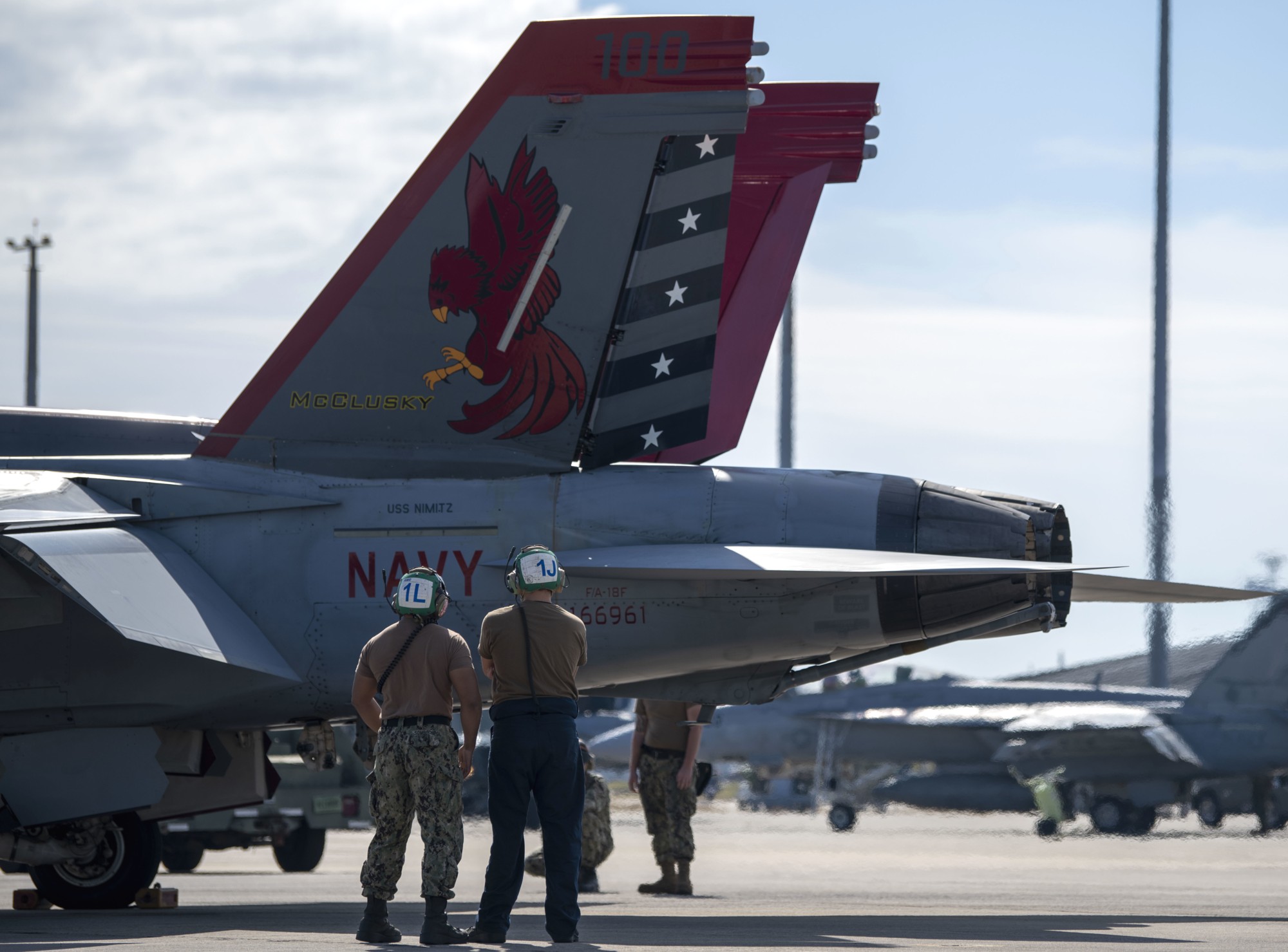 vfa-22 fighting redcocks strike fighter squadron f/a-18f super hornet cvn-68 uss nimitz cvw-17 us navy 97