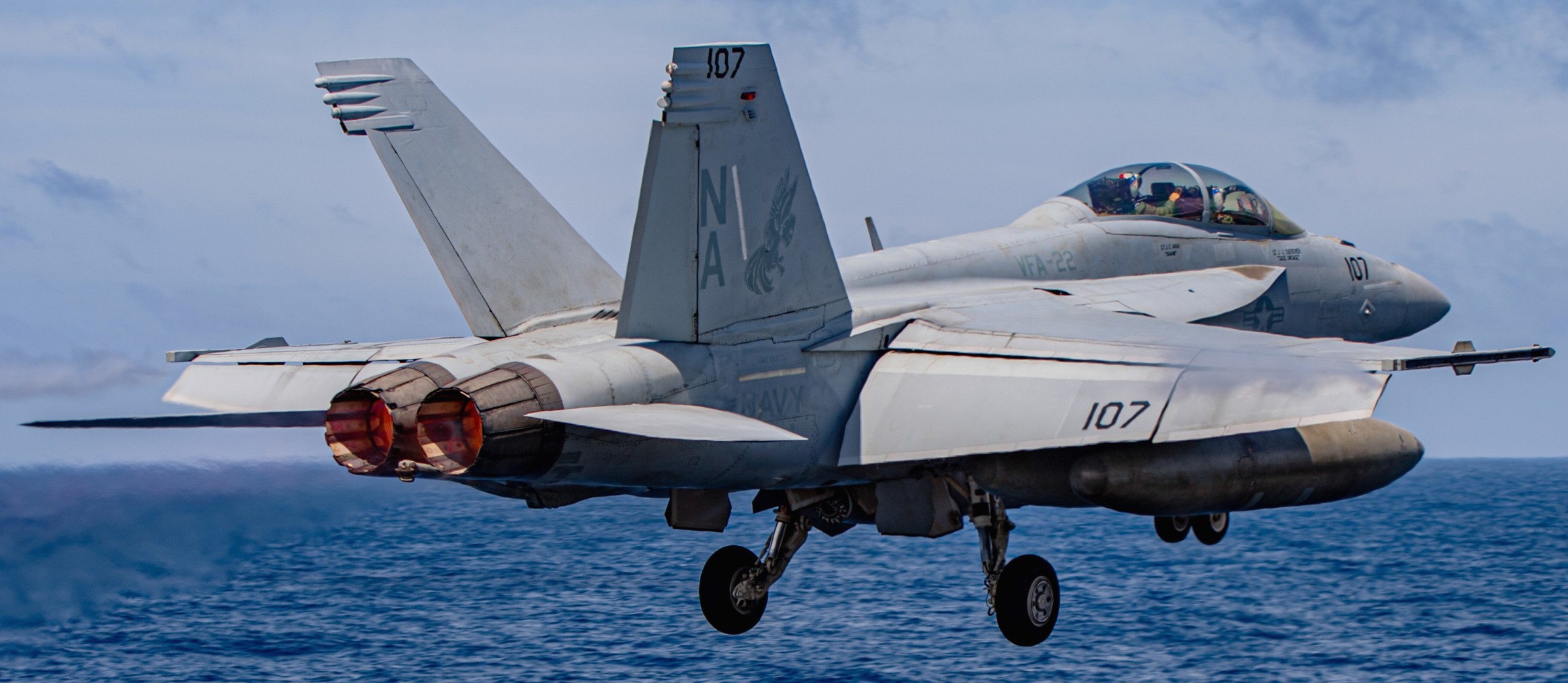 vfa-22 fighting redcocks strike fighter squadron f/a-18f super hornet cvn-68 uss nimitz cvw-17 us navy 135