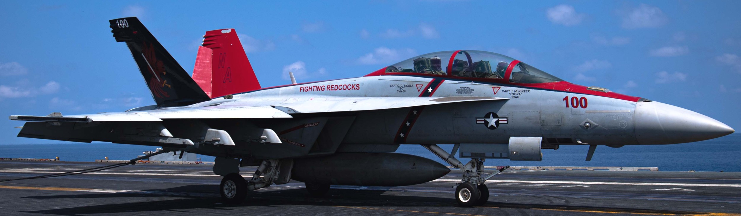 vfa-22 fighting redcocks strike fighter squadron f/a-18f super hornet cvw-17 cvn-68 uss nimitz special livery painting 2023