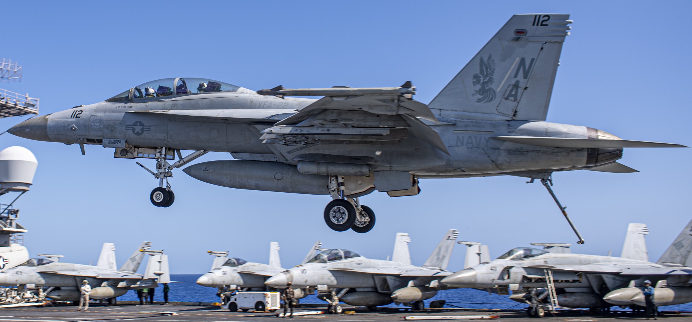 vfa-22 fighting redcocks strike fighter squadron f/a-18f super hornet cvw-17 cvn-68 uss nimitz may 2023 160