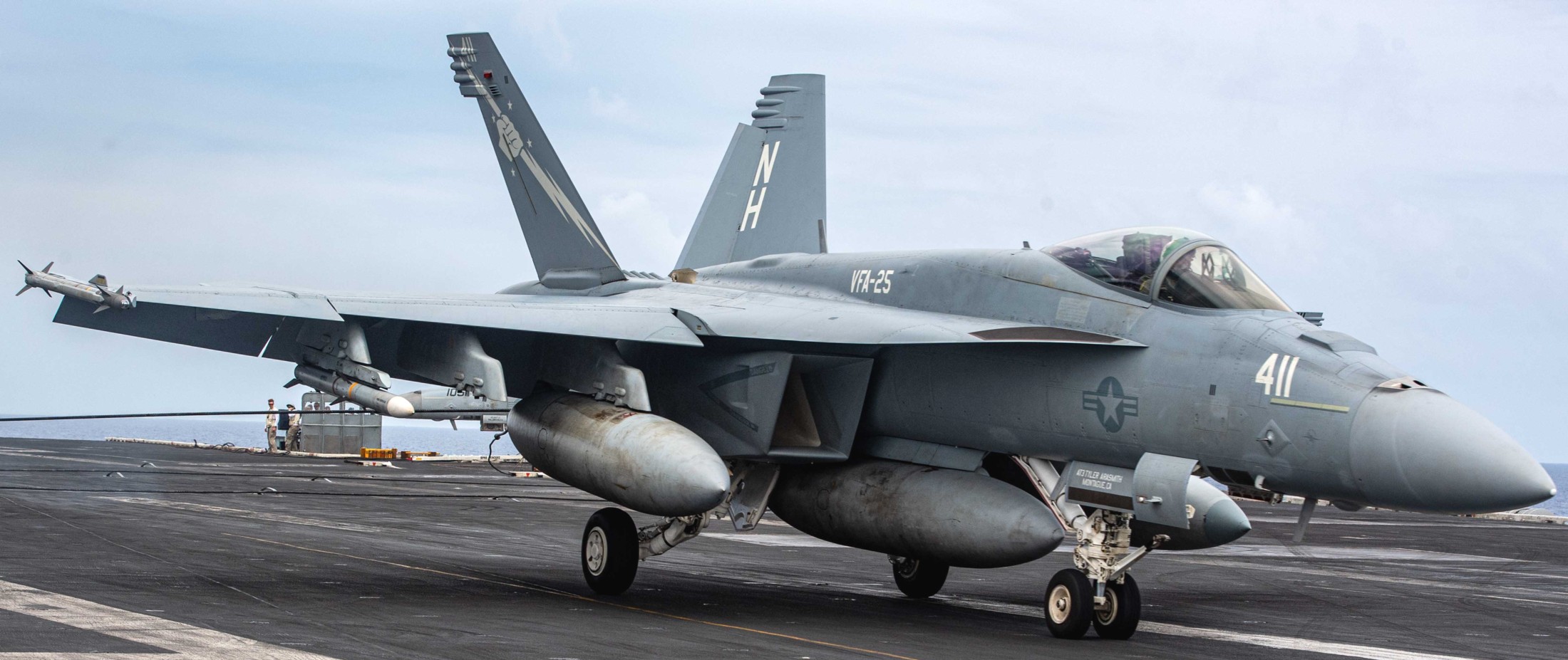 vfa-25 fist of the fleet strike fighter squadron f/a-18e super hornet cvw-11 cvn-71 uss theodore roosevelt april 2024 80