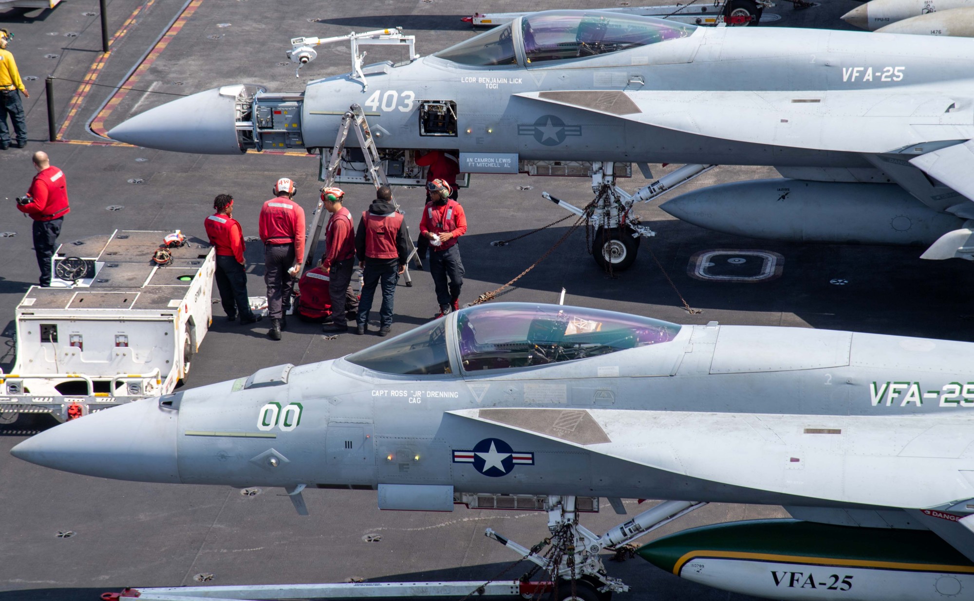 vfa-25 fist of the fleet strike fighter squadron f/a-18e super hornet cvw-11 cvn-71 uss theodore roosevelt 2024 81