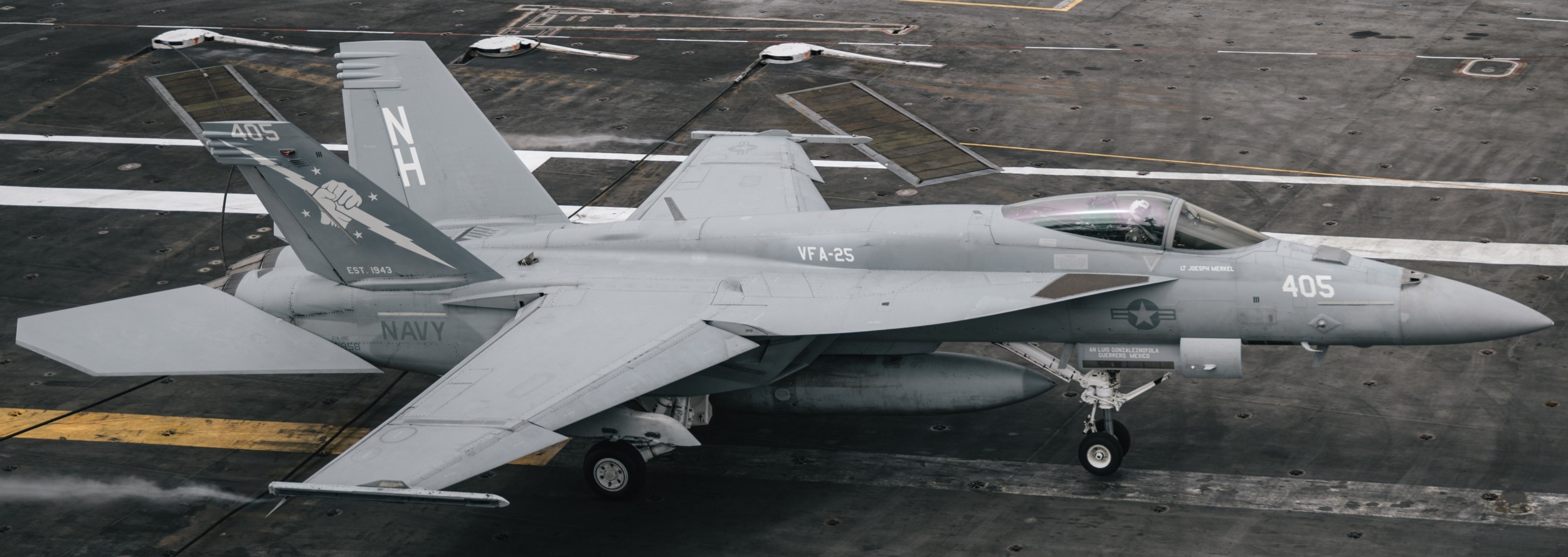 vfa-25 fist of the fleet strike fighter squadron f/a-18e super hornet cvw-11 cvn-71 uss theodore roosevelt 2025 86