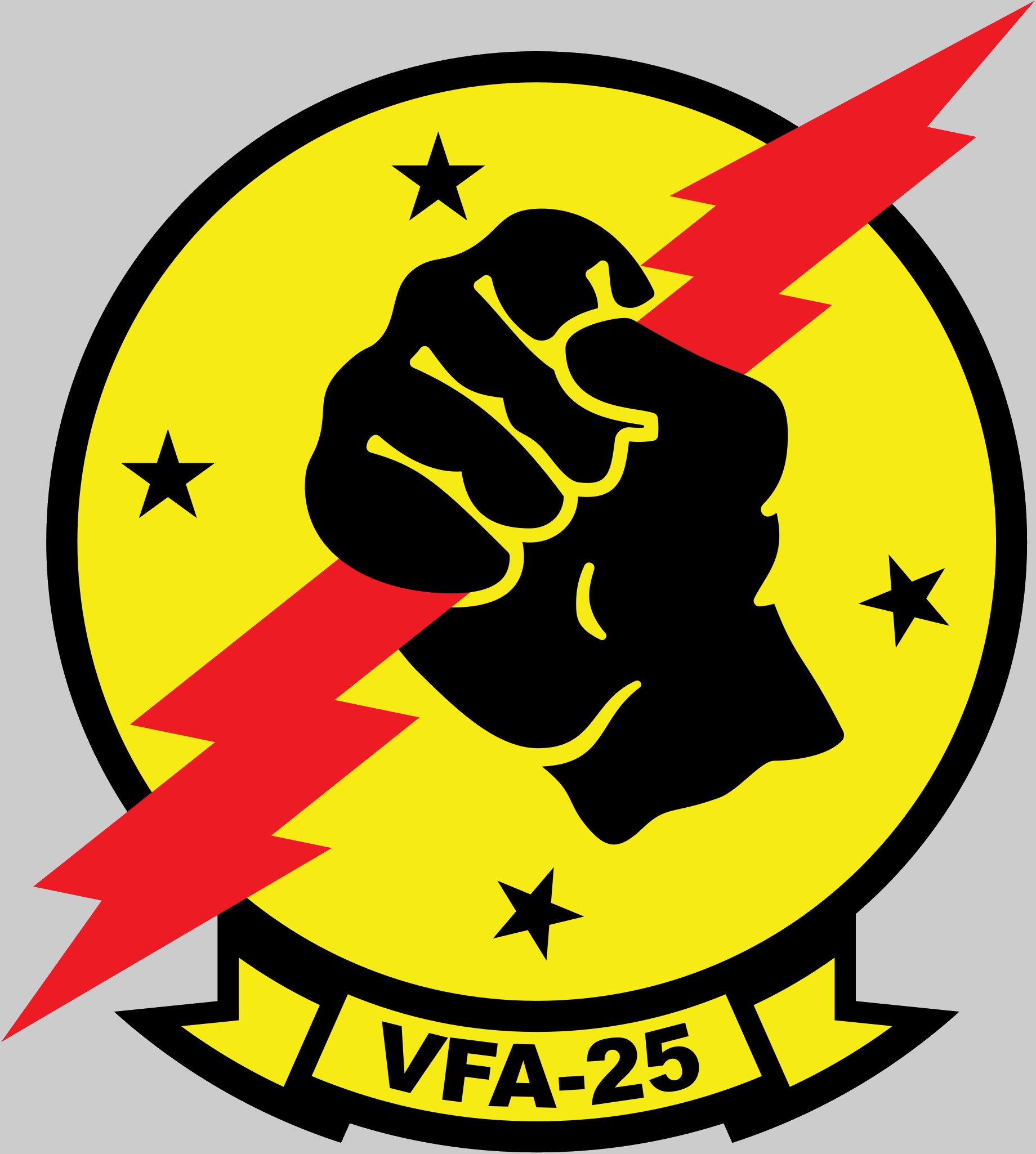 vfa-25 fist of the fleet insignia crest patch strike fighter squadron us navy 02x