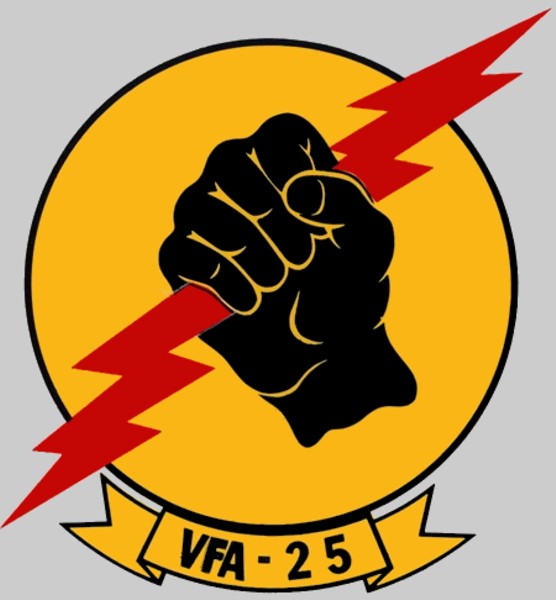 vfa-25 fist of the fleet insignia crest patch badge strike fighter squadron us navy 03c