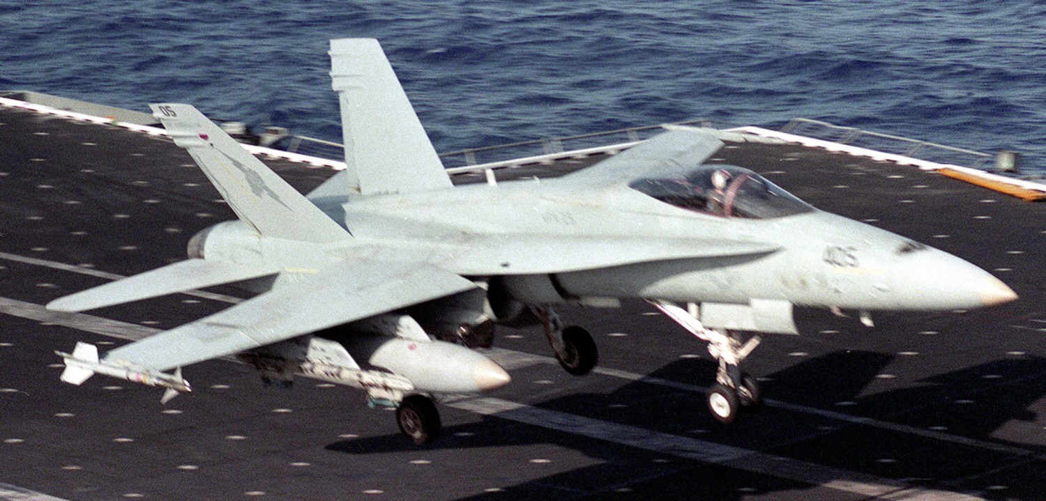 vfa-25 fist of the fleet strike fighter squadron f/a-18a hornet cv-64 uss constellation cvw-14 us navy 104p