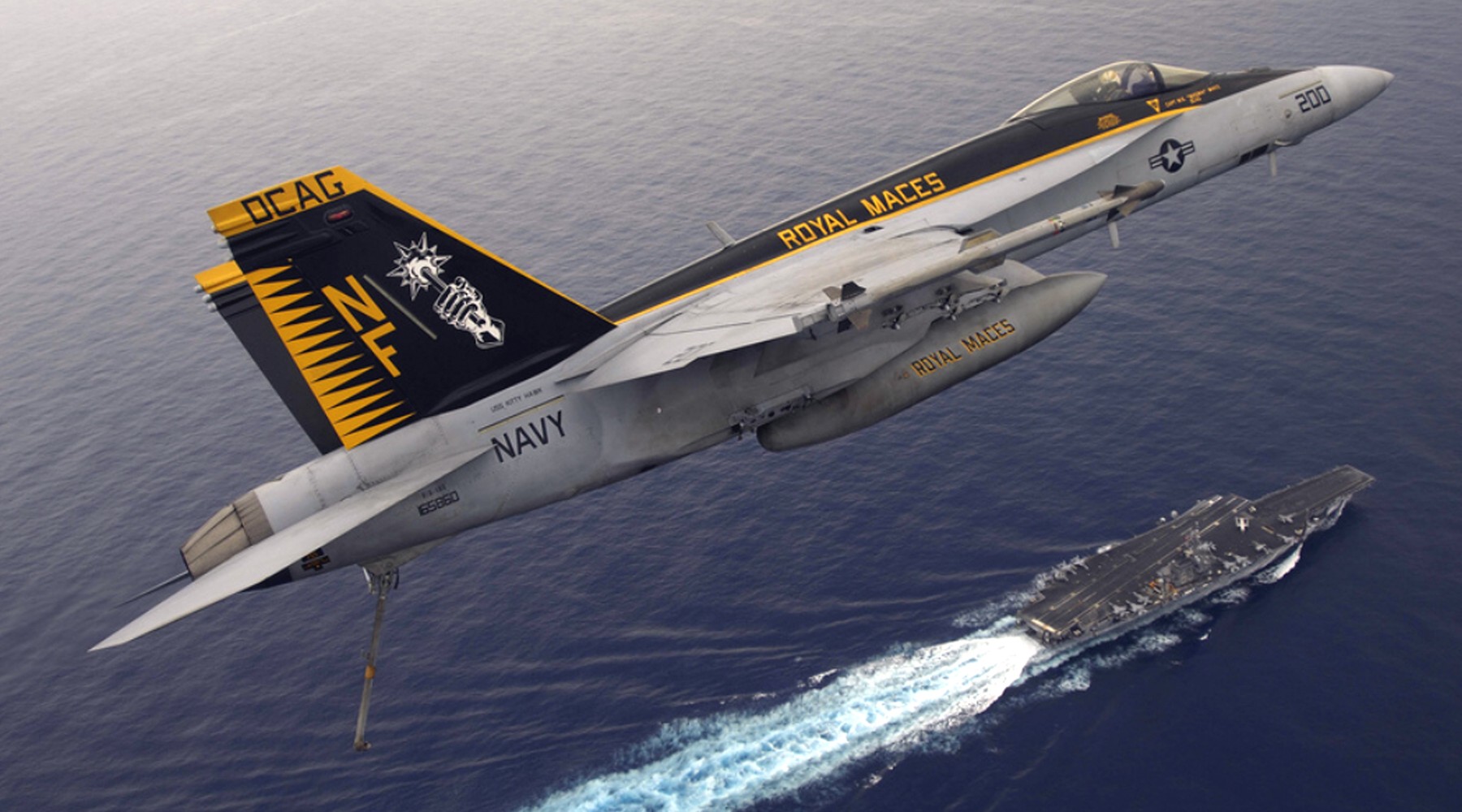 vfa-27 royal maces strike fighter squadron f/a-18e super hornet cvw-5 cv-63 uss kitty hawk 116