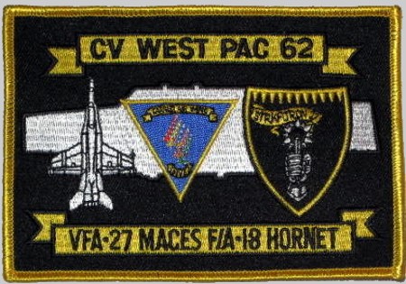 vfa-27 royal maces insignia crest patch badge strike fighter squadron us navy 02p
