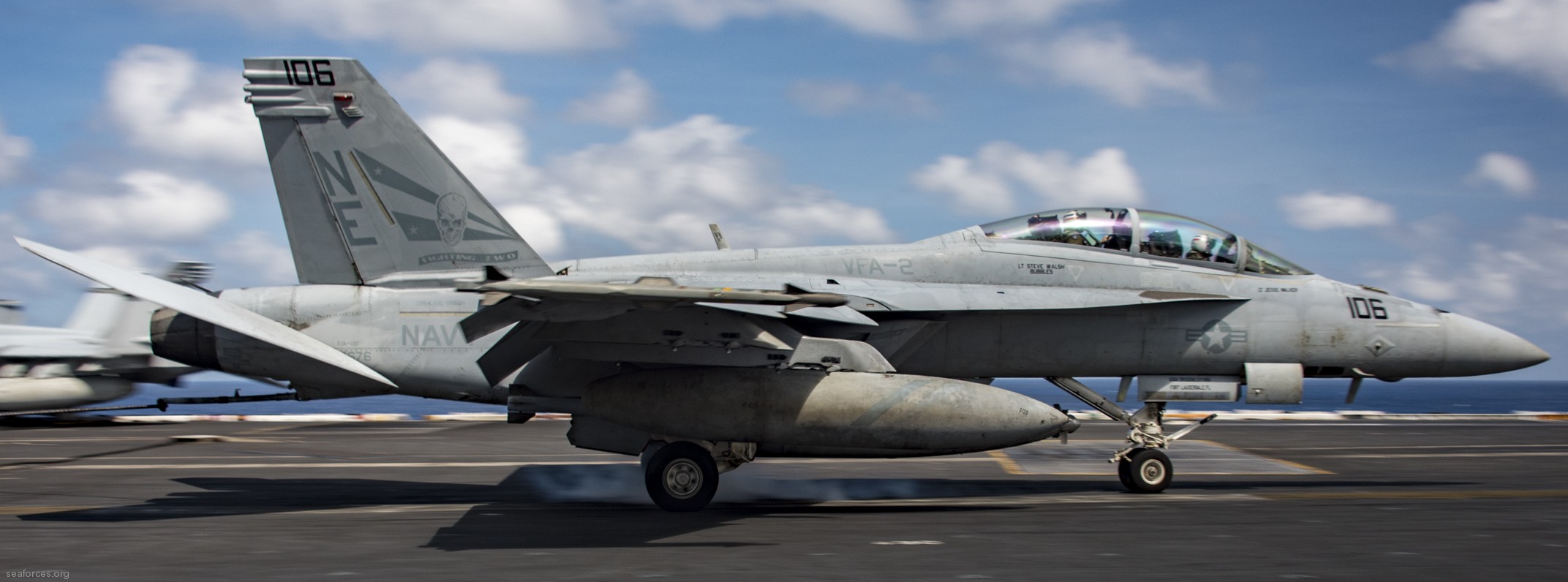 vfa-2 bounty hunters strike fighter squadron us navy f/a-18f super hornet carrier air wing cvw-2 uss carl vinson cvn-70 15