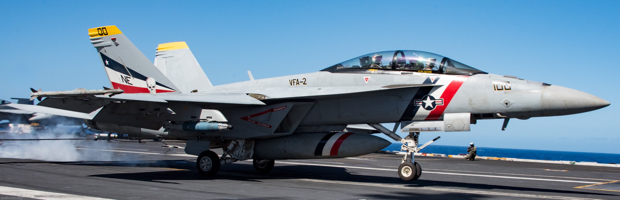vfa-2 bounty hunters strike fighter squadron us navy f/a-18f super hornet carrier air wing cvw-2 uss carl vinson cvn-70 45