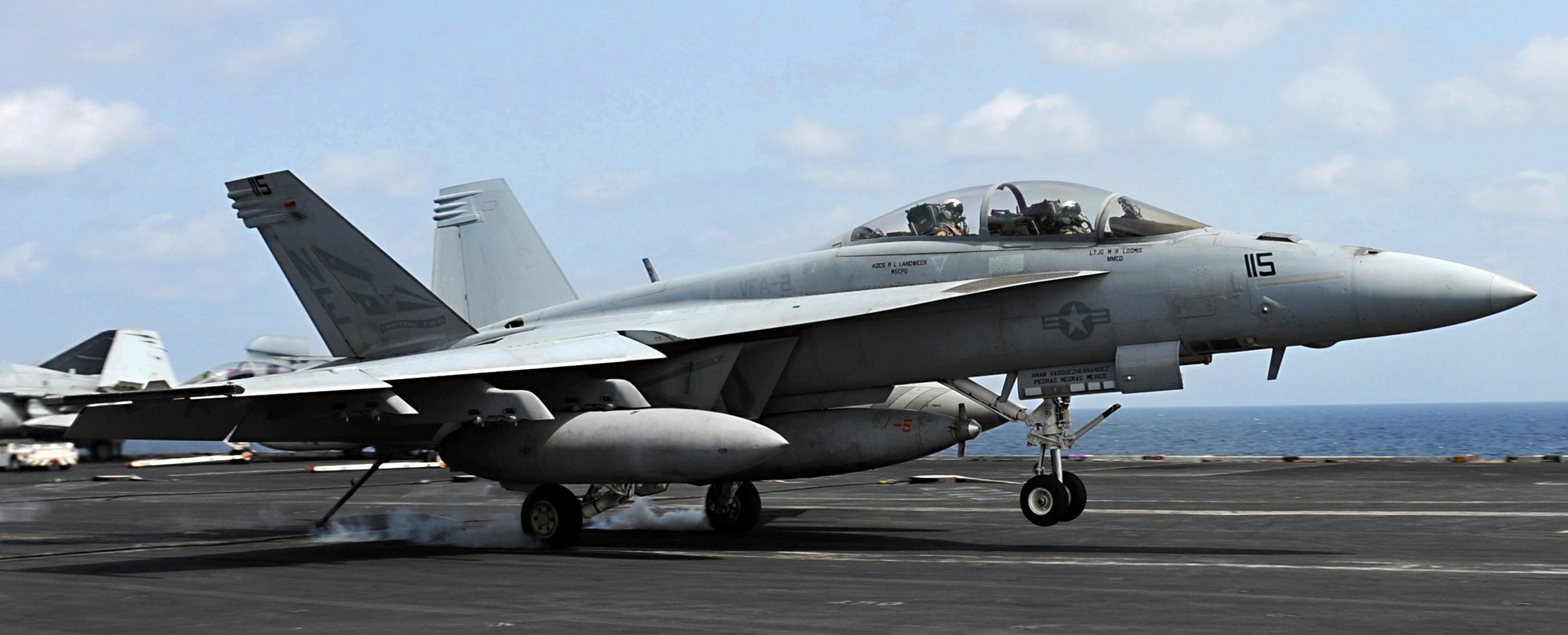 vfa-2 bounty hunters strike fighter squadron us navy f/a-18f super hornet carrier air wing cvw-2 uss abraham lincoln cvn-72 50