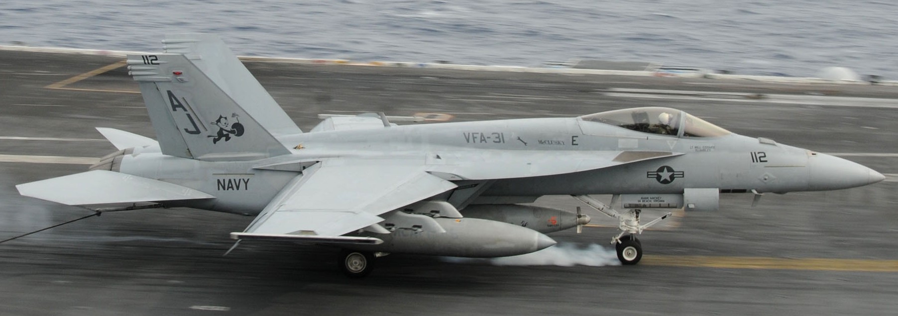 vfa-31 tomcatters strike fighter squadron f/a-18e super hornet us navy cvn-77 uss george h. w. bush cvw-8 07