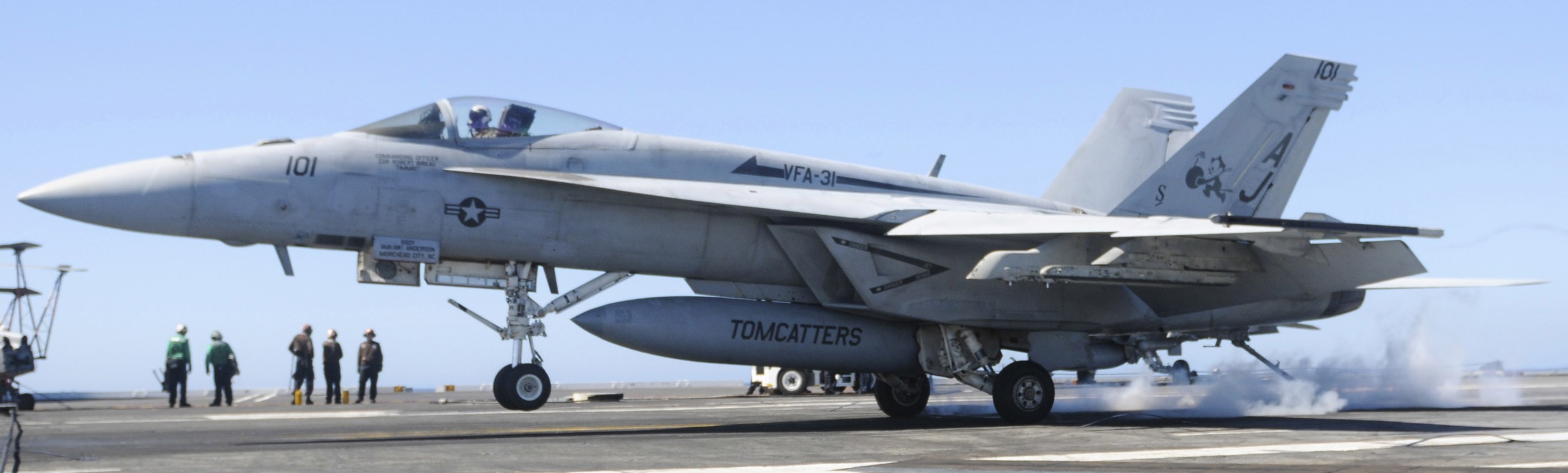 vfa-31 tomcatters strike fighter squadron f/a-18e super hornet us navy cvn-77 uss george h. w. bush cvw-8 30