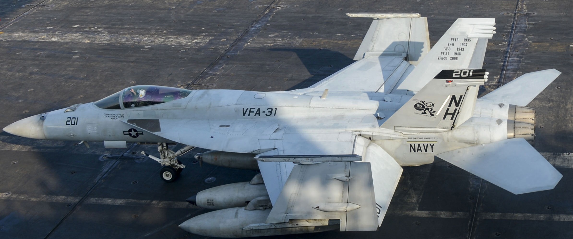 vfa-31 tomcatters strike fighter squadron f/a-18e super hornet us navy cvn-71 uss theodore roosevelt cvw-11 93