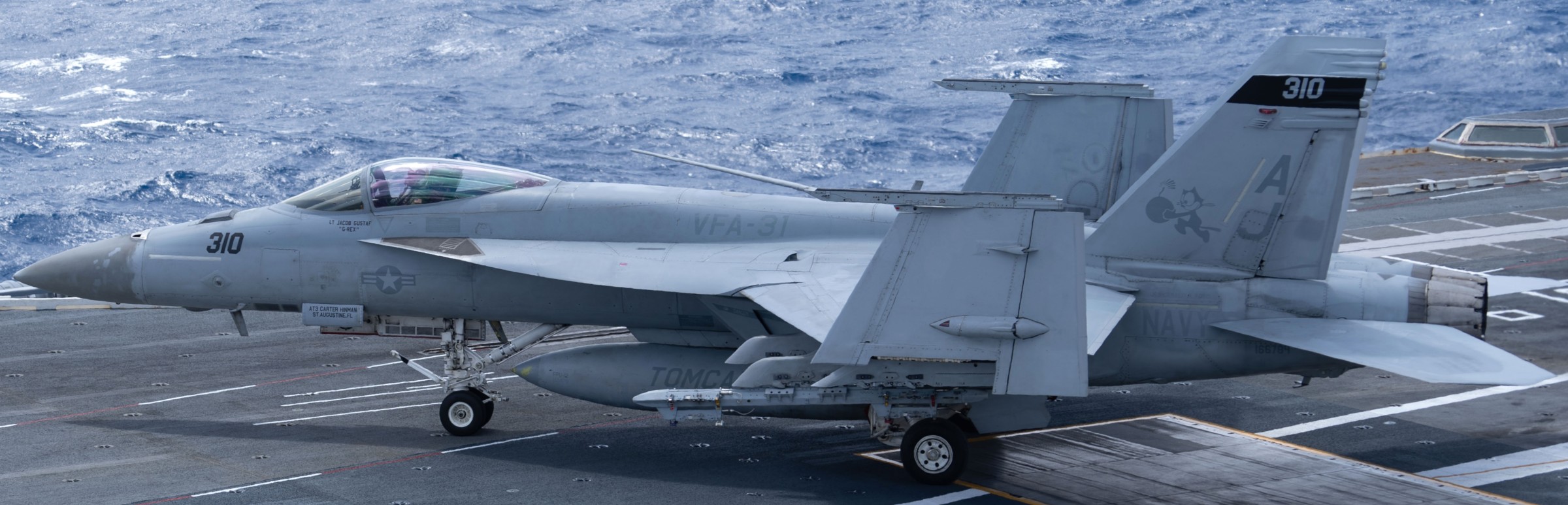 vfa-31 tomcatters strike fighter squadron f/a-18e super hornet cvw-8 cvn-78 uss gerald r. ford 2023 107