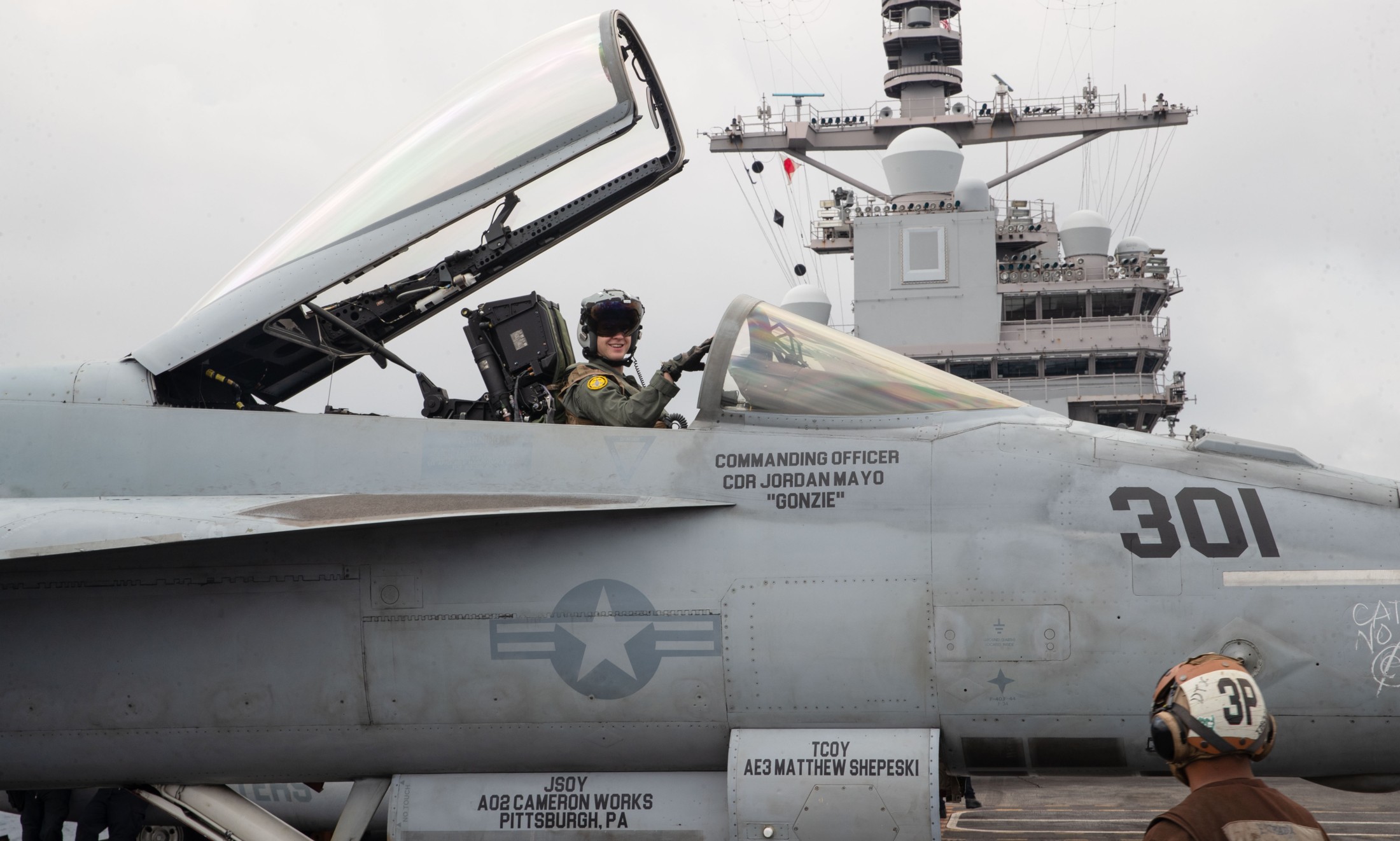 vfa-31 tomcatters strike fighter squadron f/a-18e super hornet cvw-8 cvn-78 uss gerald r. ford 110