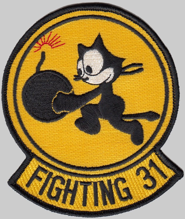 vfa-31 tomcatters insignia crest patch badge strike fighter squadron us navy 02p