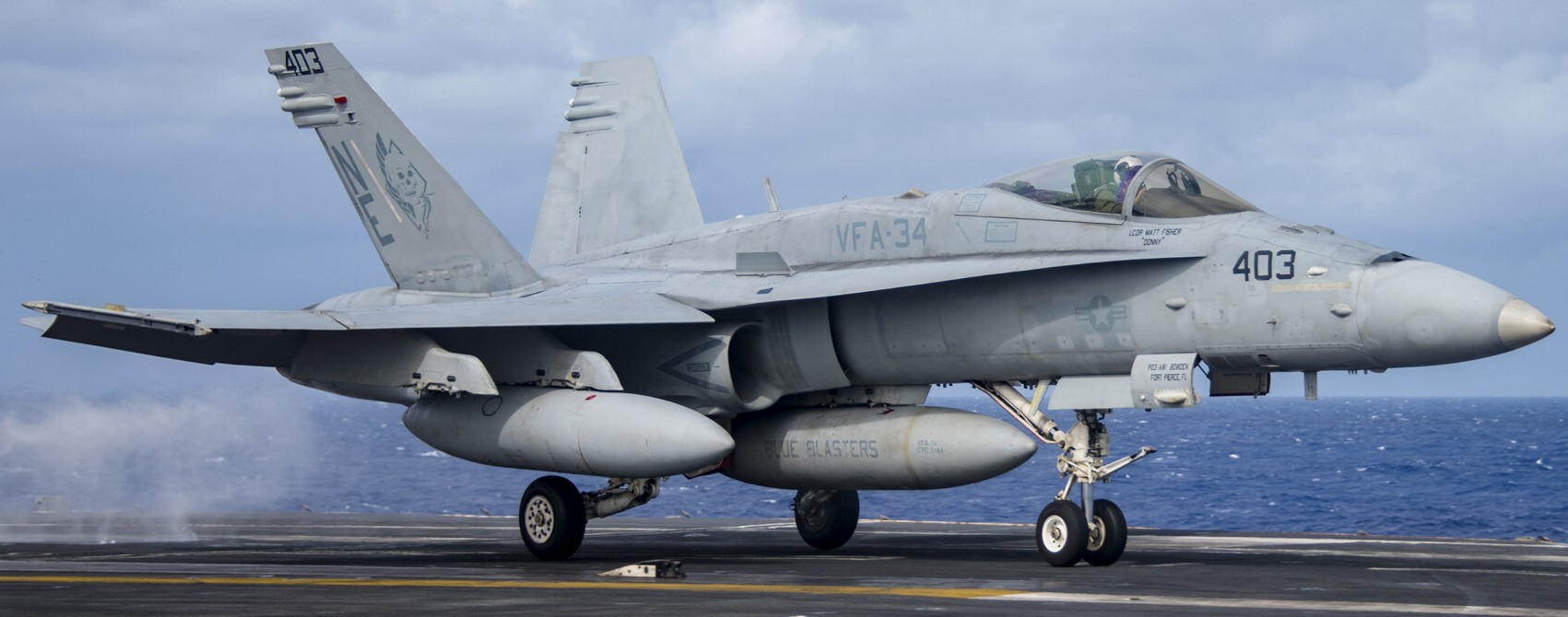 vfa-34 blue blasters strike fighter squadron f/a-18c hornet cvn-70 uss carl vinson cvw-2 us navy 33