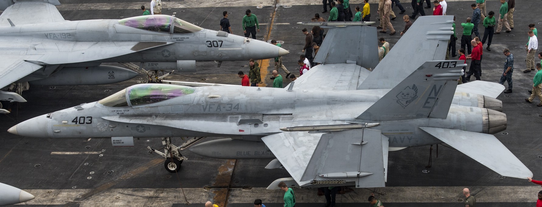 vfa-34 blue blasters strike fighter squadron f/a-18c hornet cvn-70 uss carl vinson cvw-2 us navy 37